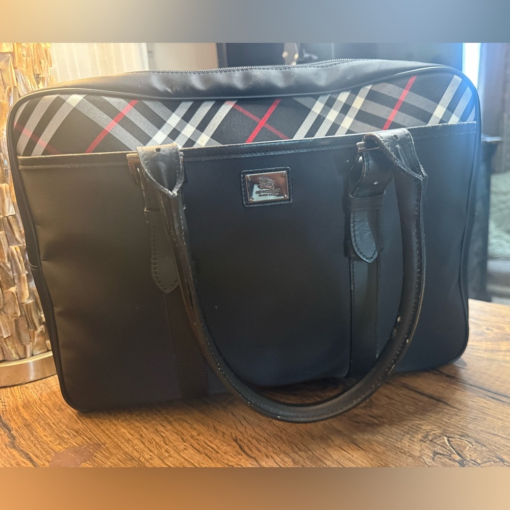 Burberry Black label soft briefcase